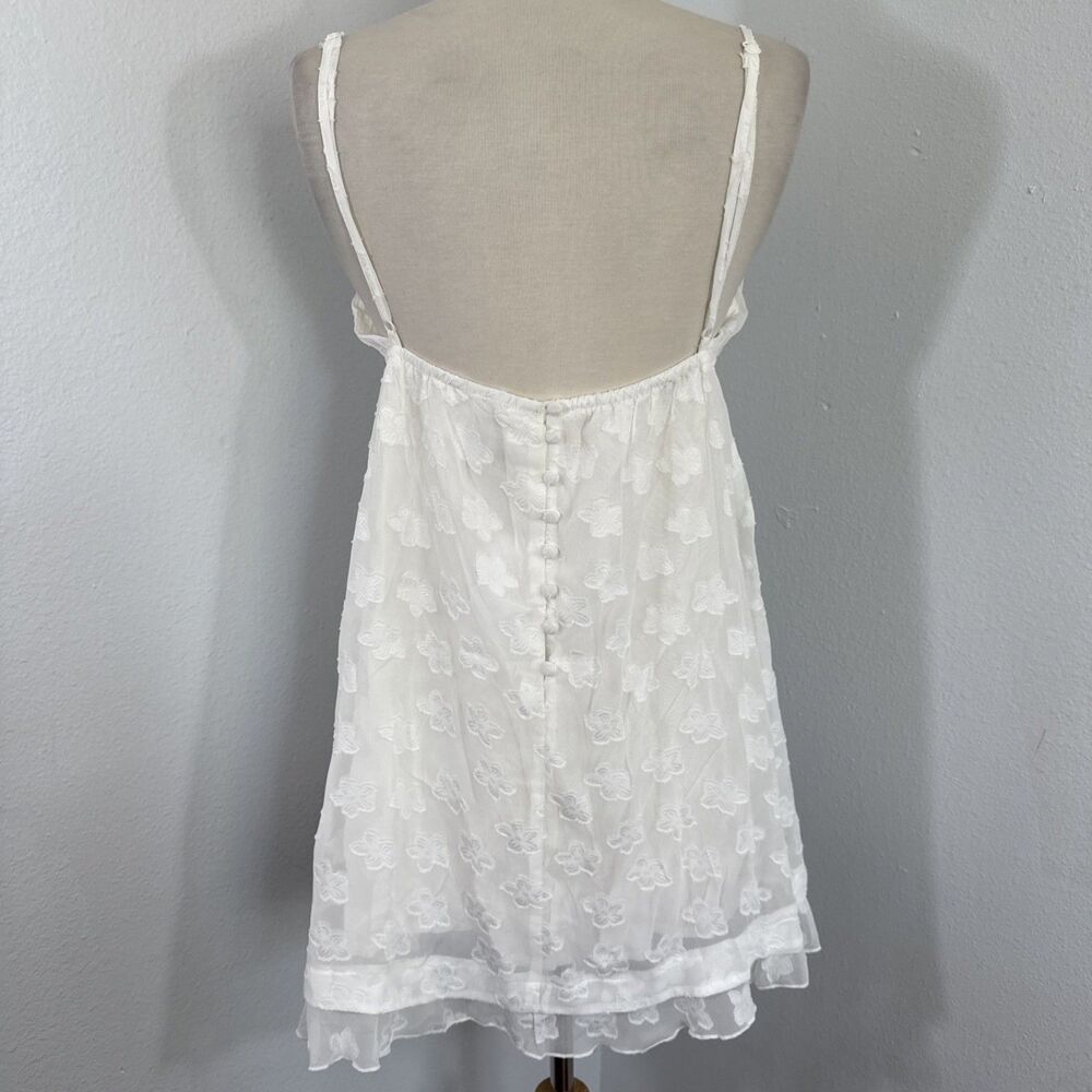 Princess Polly Mini Dress Womens 8 White Babydoll Fairy Whimsical Y2K 90s - Picture 6 of 12